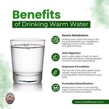 Warm water helping improve metabolism and gut health